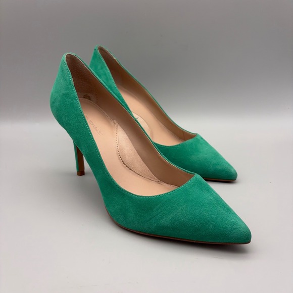 Banana Republic Shoes - Banana Republic Pumps Womens 7 Green Suede Pointed Toe Stiletto Classic